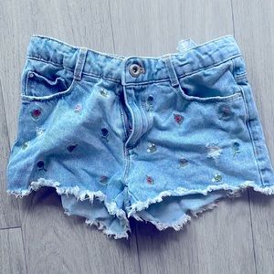Zara Embroidered City-Off Shorts